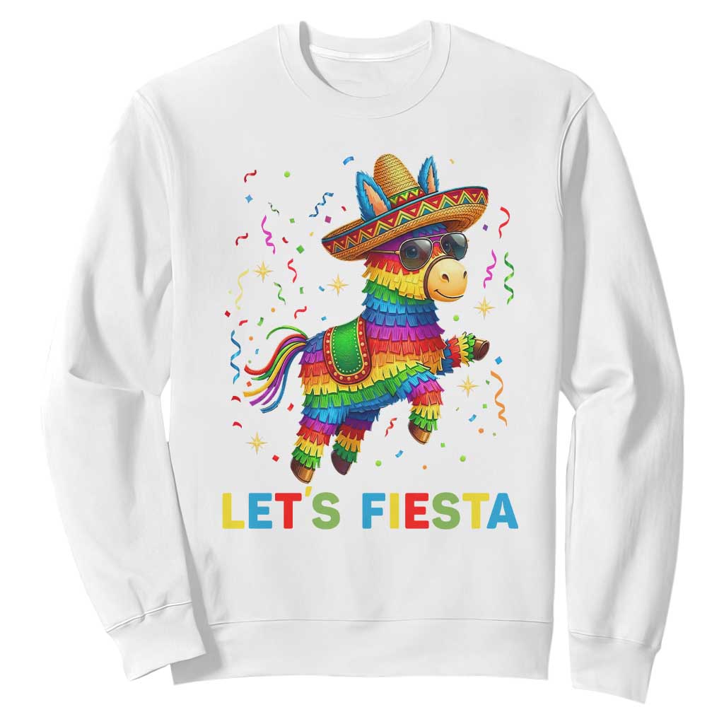 Mexican Fiesta Pinata Sweatshirt Funny Cinco De Mayo TS12 White Print Your Wear