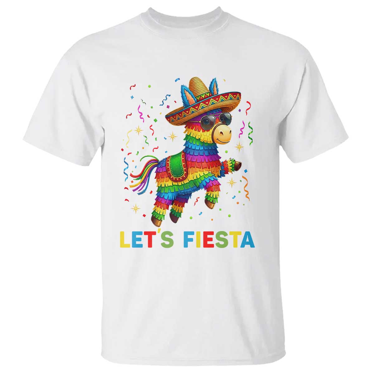 Mexican Fiesta Pinata T Shirt Funny Cinco De Mayo TS12 White Print Your Wear