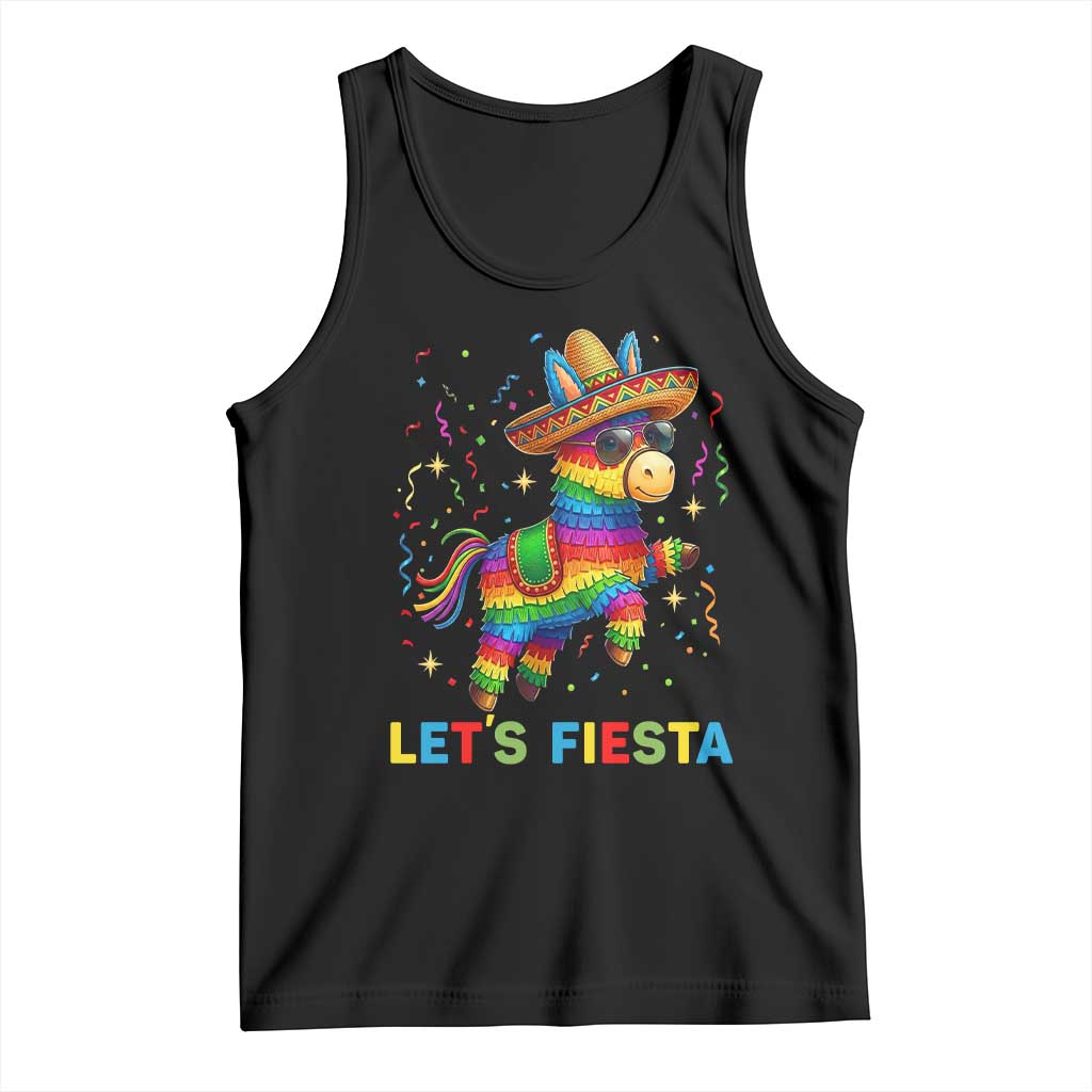 Mexican Fiesta Pinata Tank Top Funny Cinco De Mayo TS12 Black Print Your Wear