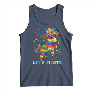 Mexican Fiesta Pinata Tank Top Funny Cinco De Mayo TS12 Navy Print Your Wear