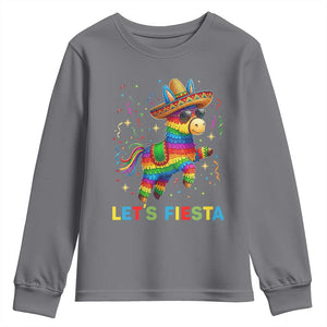 Mexican Fiesta Pinata Youth Sweatshirt Funny Cinco De Mayo TS12 Charcoal Print Your Wear