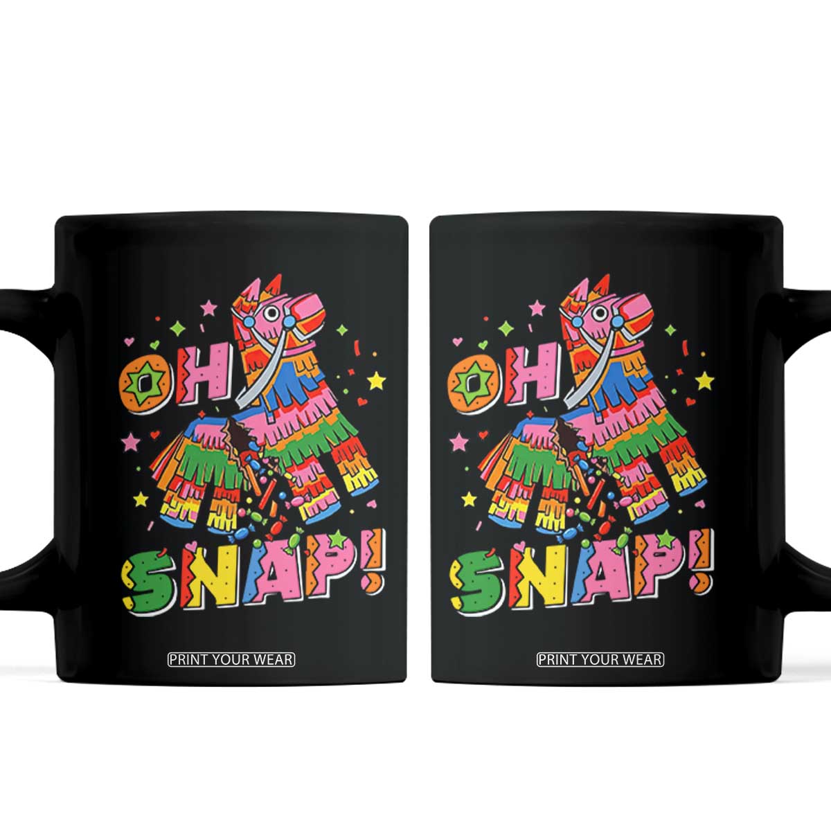 Funny Cinco De Mayo Pinata Candy Party Coffee Mug Oh Snap TS12 Black Print Your Wear