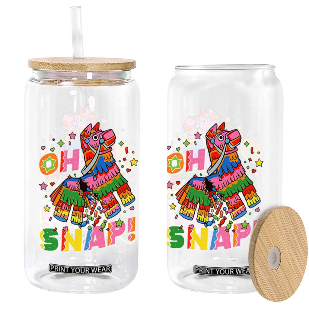 Funny Cinco De Mayo Pinata Candy Party Glass Can Oh Snap TS12 Print Your Wear