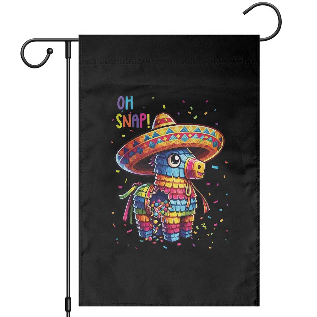 Hilarious Pinata Candy Rainbow Fiesta Party Garden Flag Oh Snap TS12 Black Print Your Wear