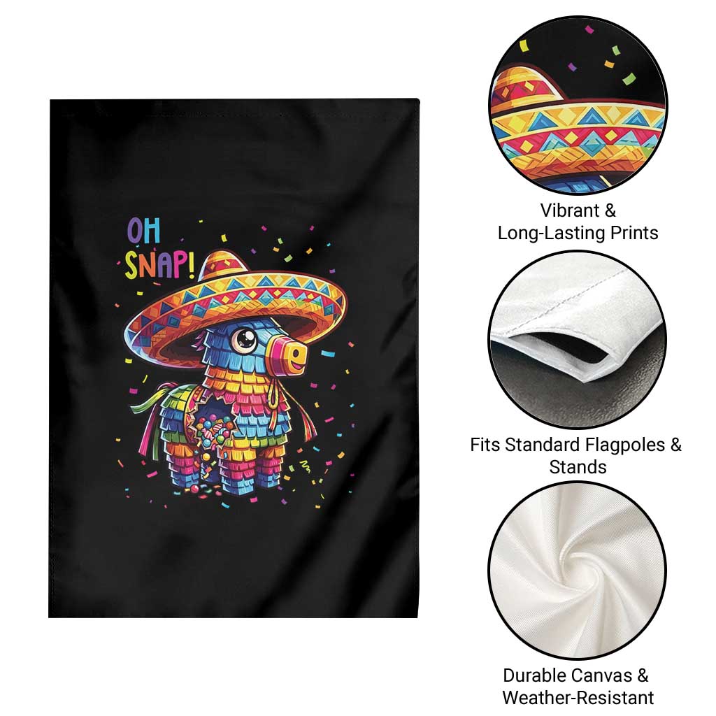 Hilarious Pinata Candy Rainbow Fiesta Party Garden Flag Oh Snap TS12 Print Your Wear