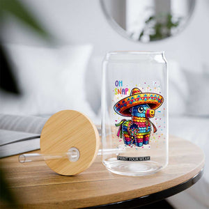 Hilarious Pinata Candy Rainbow Fiesta Party Glass Can Oh Snap TS12 Print Your Wear