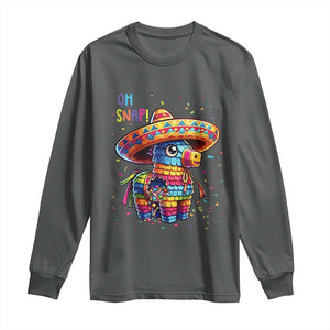 Hilarious Pinata Candy Rainbow Fiesta Party Long Sleeve Shirt Oh Snap TS12 Dark Heather Print Your Wear