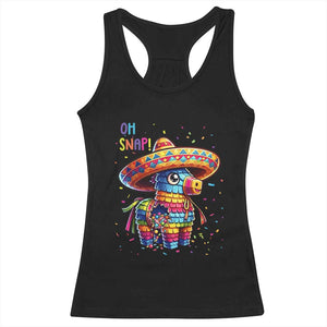 Hilarious Pinata Candy Rainbow Fiesta Party Racerback Tank Top Oh Snap TS12 Black Print Your Wear