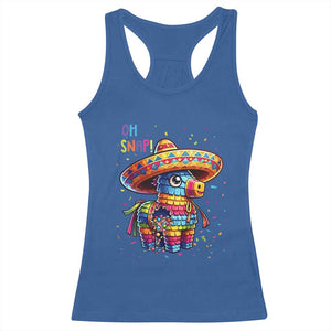 Hilarious Pinata Candy Rainbow Fiesta Party Racerback Tank Top Oh Snap TS12 Royal Blue Print Your Wear