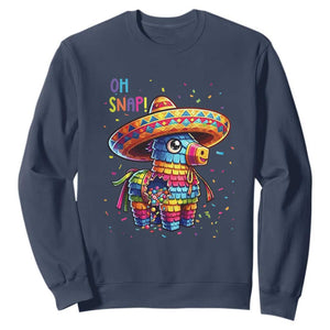 Hilarious Pinata Candy Rainbow Fiesta Party Sweatshirt Oh Snap TS12 Navy Print Your Wear