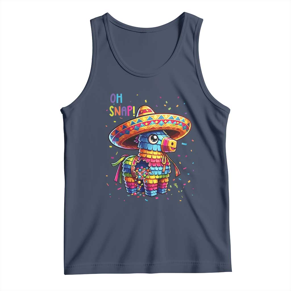 Hilarious Pinata Candy Rainbow Fiesta Party Tank Top Oh Snap TS12 Navy Print Your Wear