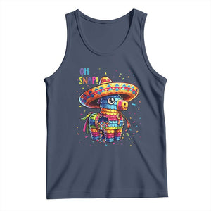 Hilarious Pinata Candy Rainbow Fiesta Party Tank Top Oh Snap TS12 Navy Print Your Wear