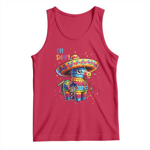 Hilarious Pinata Candy Rainbow Fiesta Party Tank Top Oh Snap TS12 Red Print Your Wear