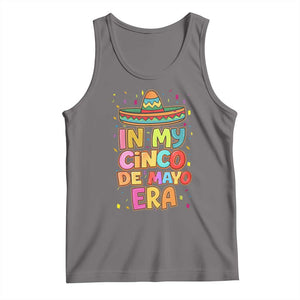 Funny Mexican Fiesta Party Tank Top In My Cinco De Mayo Era TS12 Deep Heather Print Your Wear