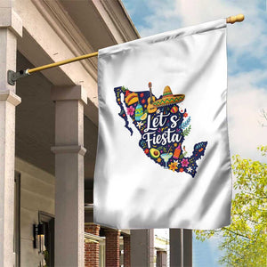 Cinco De Mayo Party Mexican Map Garden Flag Lets Fiesta TS12 Print Your Wear