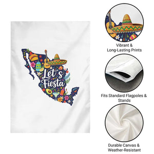Cinco De Mayo Party Mexican Map Garden Flag Lets Fiesta TS12 Print Your Wear