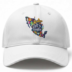 Cinco De Mayo Party Mexican Map Baseball Cap Lets Fiesta TS12 Print Your Wear