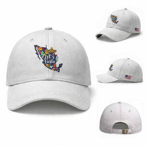 Cinco De Mayo Party Mexican Map Baseball Cap Lets Fiesta TS12 Baseball Cap Universal Fit White Print Your Wear