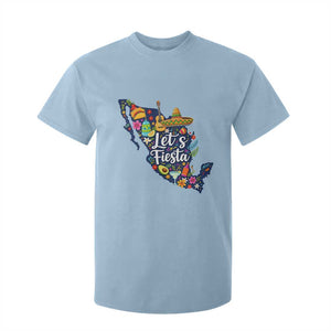 Cinco De Mayo Party Mexican Map T Shirt For Kid Lets Fiesta TS12 Light Blue Print Your Wear