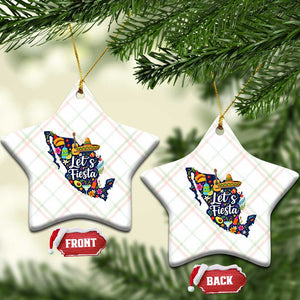 Cinco De Mayo Party Mexican Map Ceramic Ornament Lets Fiesta TS12 Print Your Wear