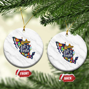 Cinco De Mayo Party Mexican Map Ceramic Ornament Lets Fiesta TS12 1pc White Marble Print Your Wear
