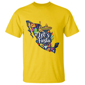 Cinco De Mayo Party Mexican Map T Shirt Lets Fiesta TS12 Daisy Print Your Wear