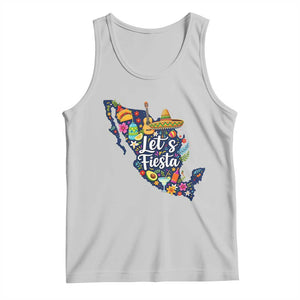 Cinco De Mayo Party Mexican Map Tank Top Lets Fiesta TS12 Ash Print Your Wear