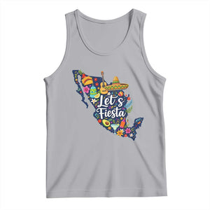 Cinco De Mayo Party Mexican Map Tank Top Lets Fiesta TS12 Athletic Heather Print Your Wear