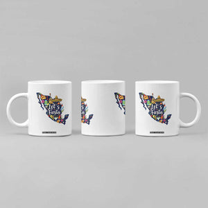 Cinco De Mayo Party Mexican Map Coffee Mug Lets Fiesta TS12 Print Your Wear
