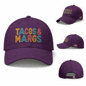 Tacos And Margaritas Lover Baseball Cap Cinco De Mayo Fiesta TS12 Baseball Cap Universal Fit Purple Print Your Wear