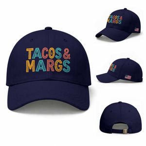 Tacos And Margaritas Lover Baseball Cap Cinco De Mayo Fiesta TS12 Baseball Cap Universal Fit Dark Blue Print Your Wear