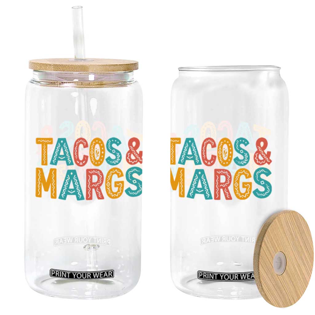 Tacos And Margaritas Lover Glass Can Cinco De Mayo Fiesta TS12 Print Your Wear