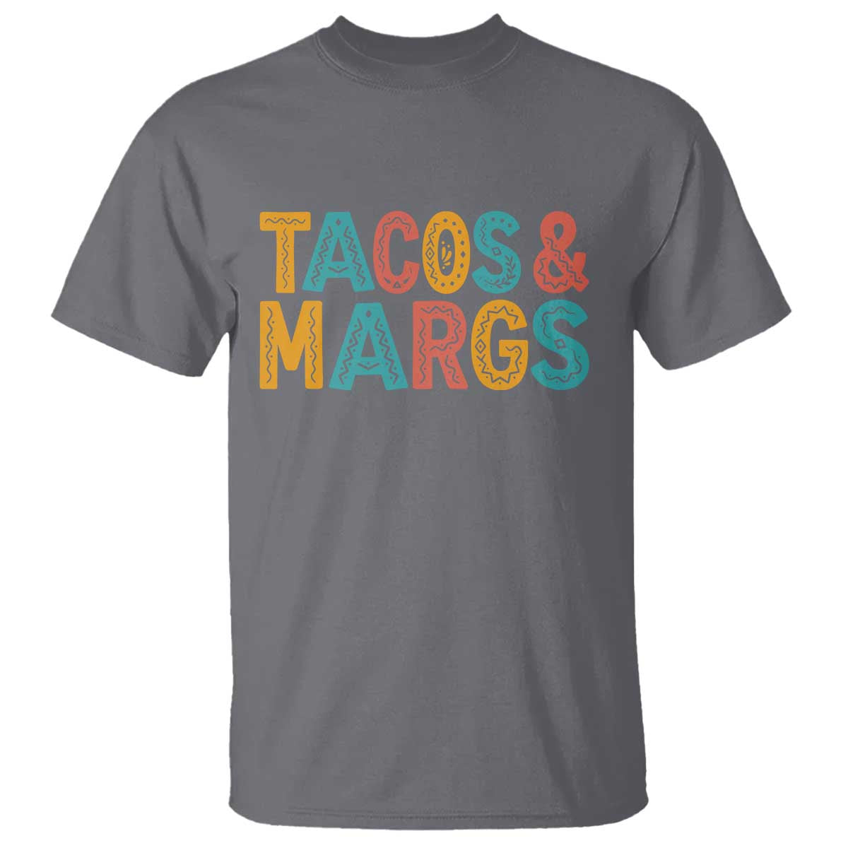 Tacos And Margaritas Lover T Shirt Cinco De Mayo Fiesta TS12 Charcoal Print Your Wear