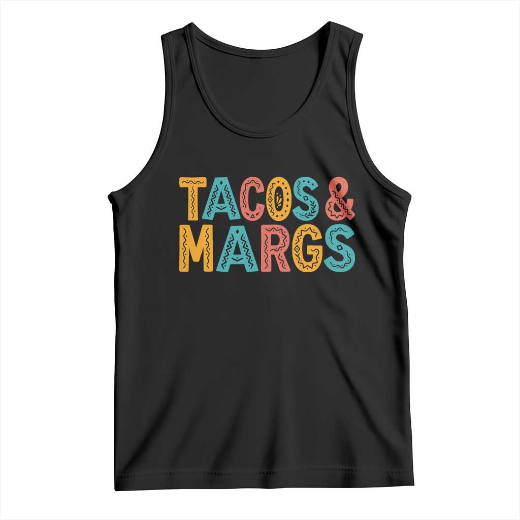 Tacos And Margaritas Lover Tank Top Cinco De Mayo Fiesta TS12 Black Print Your Wear