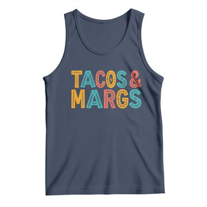 Tacos And Margaritas Lover Tank Top Cinco De Mayo Fiesta TS12 Navy Print Your Wear