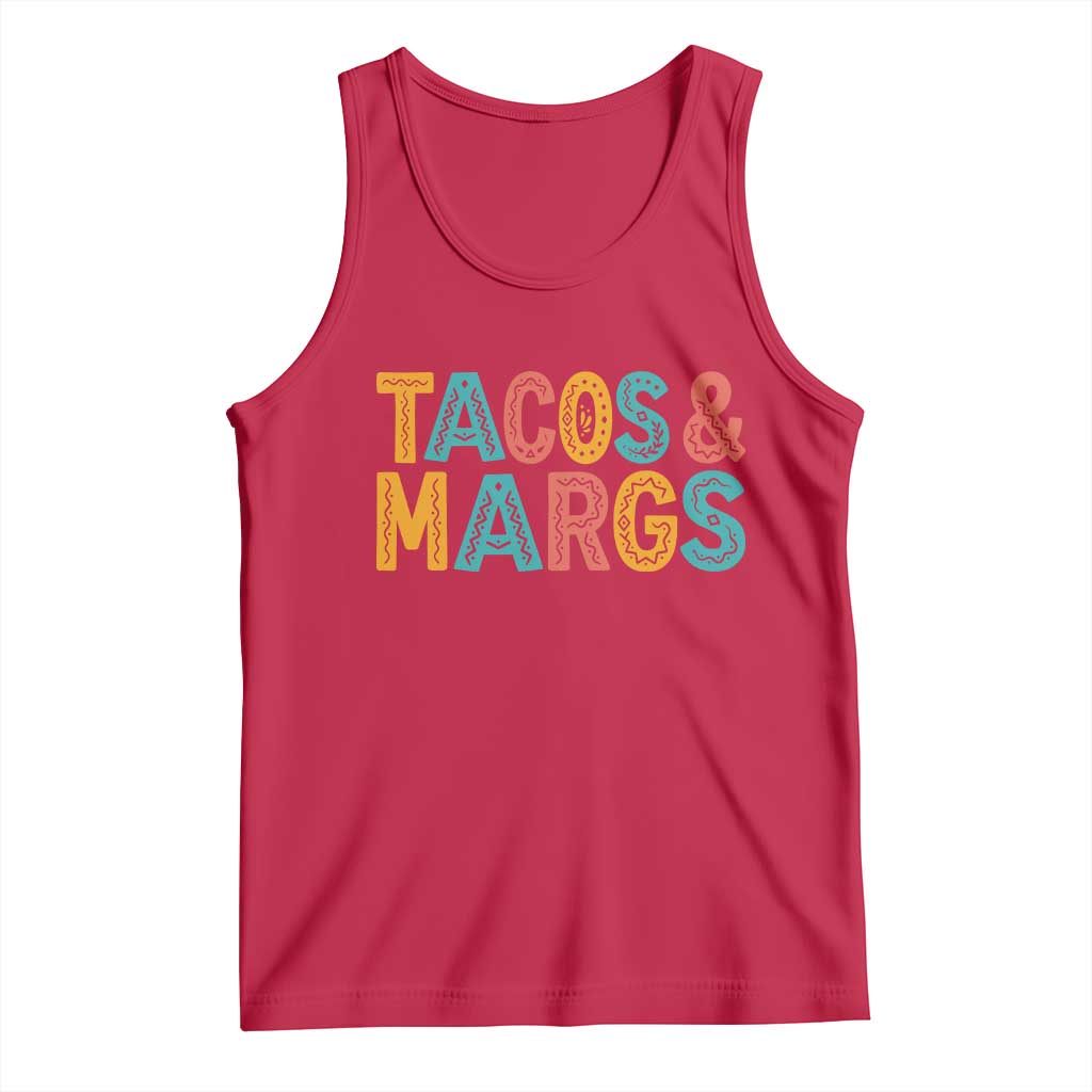 Tacos And Margaritas Lover Tank Top Cinco De Mayo Fiesta TS12 Red Print Your Wear