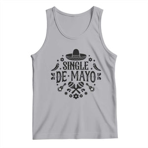 Single De Mayo Mode On Tank Top Funny Fiesta Party Quote TS12 Athletic Heather Print Your Wear