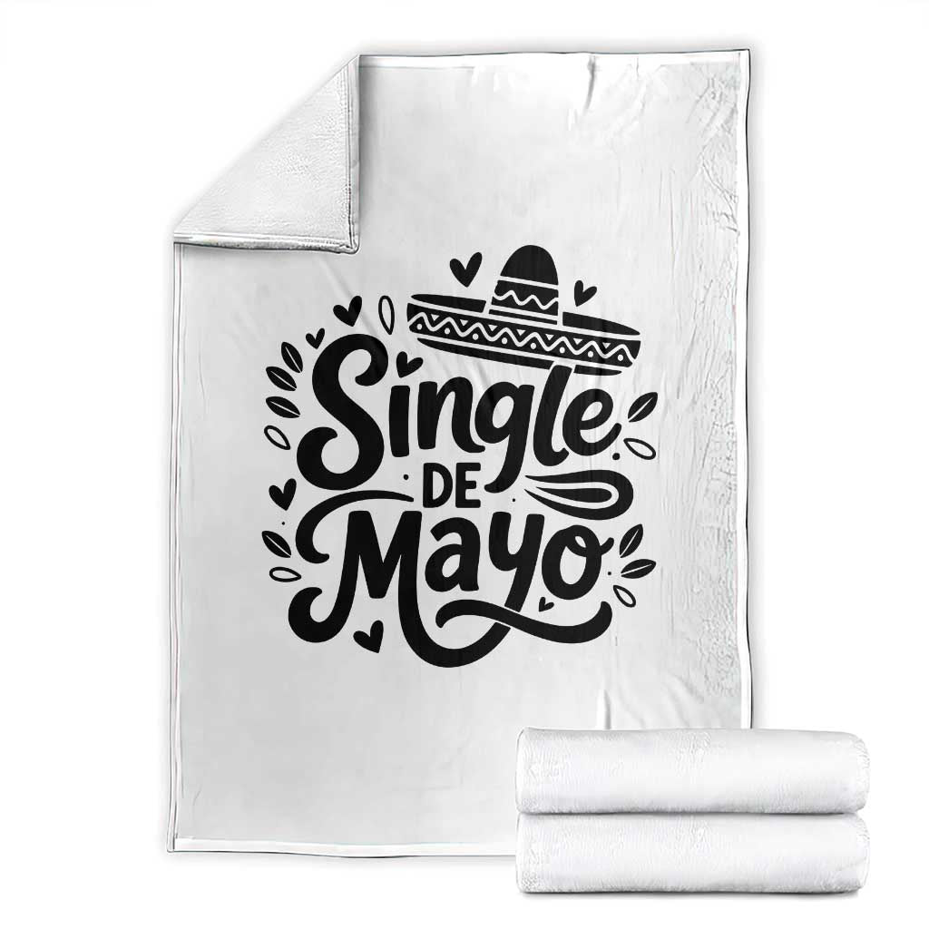 Funny Mexican Party Gift Throw Blanket Single De Mayo Squad TS12 White Print Your Wear