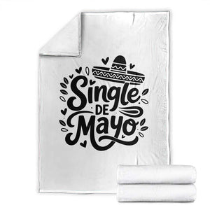 Funny Mexican Party Gift Throw Blanket Single De Mayo Squad TS12 White Print Your Wear