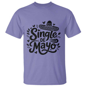 Funny Mexican Party Gift T Shirt Single De Mayo Squad TS12 Violet Print Your Wear