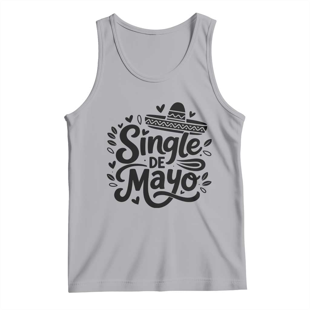 Funny Mexican Party Gift Tank Top Single De Mayo Squad TS12 Athletic Heather Print Your Wear