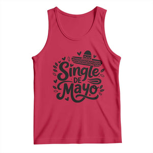Funny Mexican Party Gift Tank Top Single De Mayo Squad TS12 Red Print Your Wear