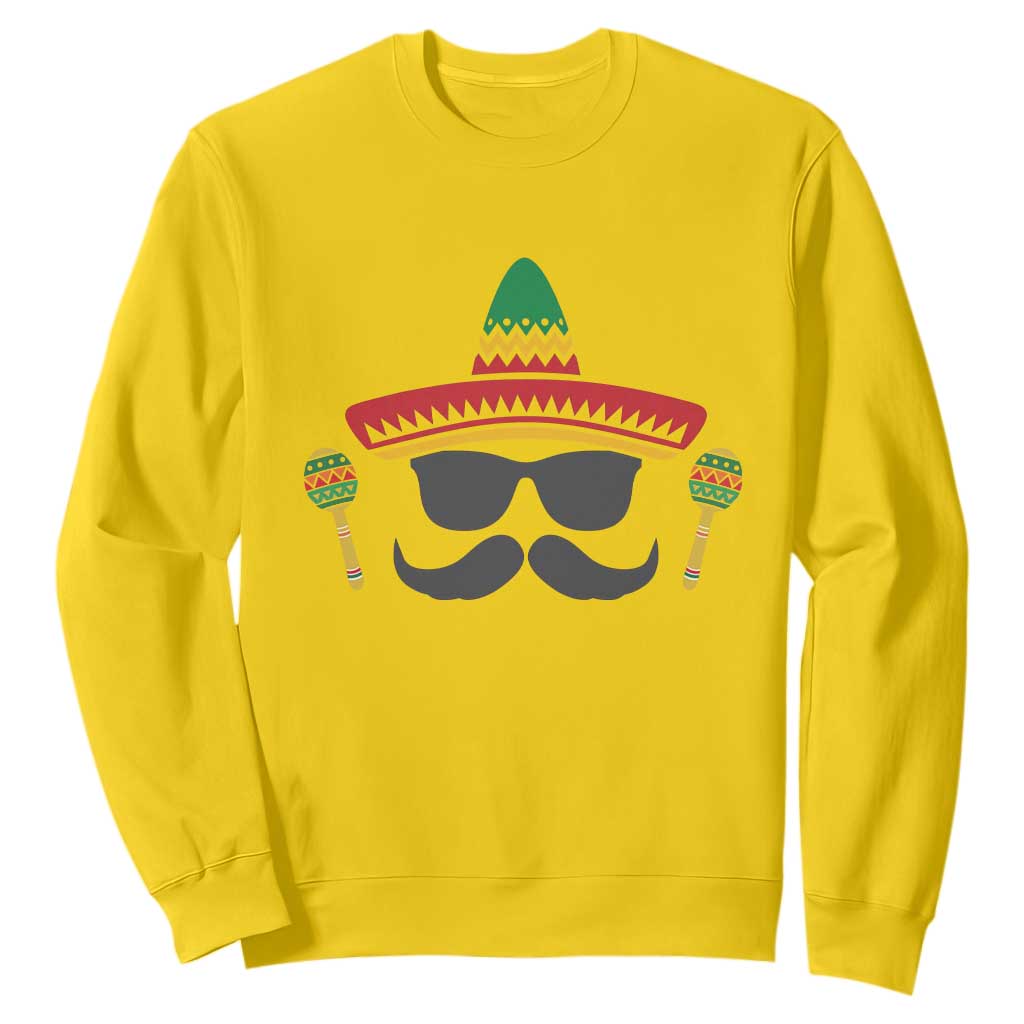 Funny Cinco De Mayo Maracas Characte Sweatshirt Fiesta Party Gift TS12 Daisy Print Your Wear