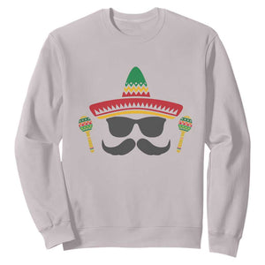 Funny Cinco De Mayo Maracas Characte Sweatshirt Fiesta Party Gift TS12 Ice Gray Print Your Wear