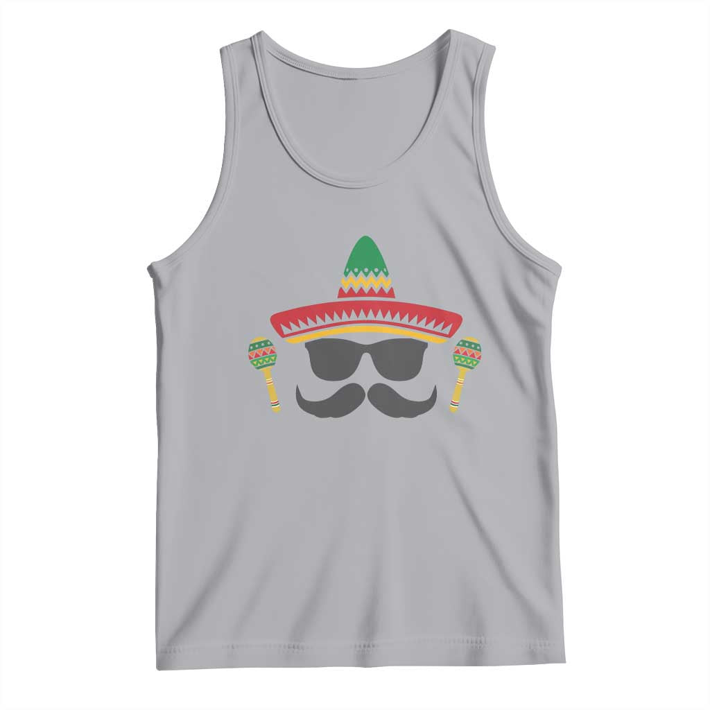 Funny Cinco De Mayo Maracas Characte Tank Top Fiesta Party Gift TS12 Athletic Heather Print Your Wear