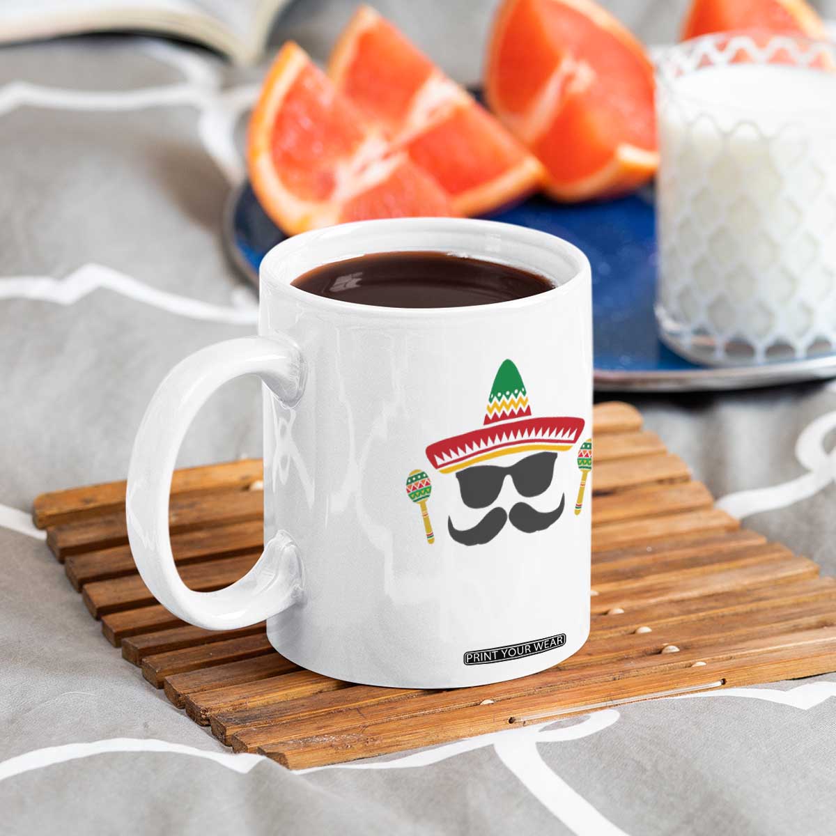 Funny Cinco De Mayo Maracas Characte Coffee Mug Fiesta Party Gift TS12 Print Your Wear