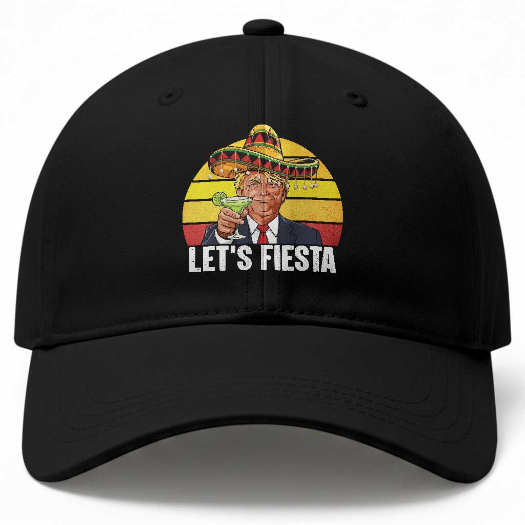 Vintage Cinco De Mayo Trump Fiesta Party Baseball Cap Lets Fiesta TS12 Print Your Wear