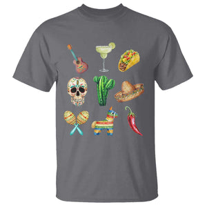 Cinco De Mayo T Shirt Mexican Fiesta Party Celebration TS12 Charcoal Print Your Wear