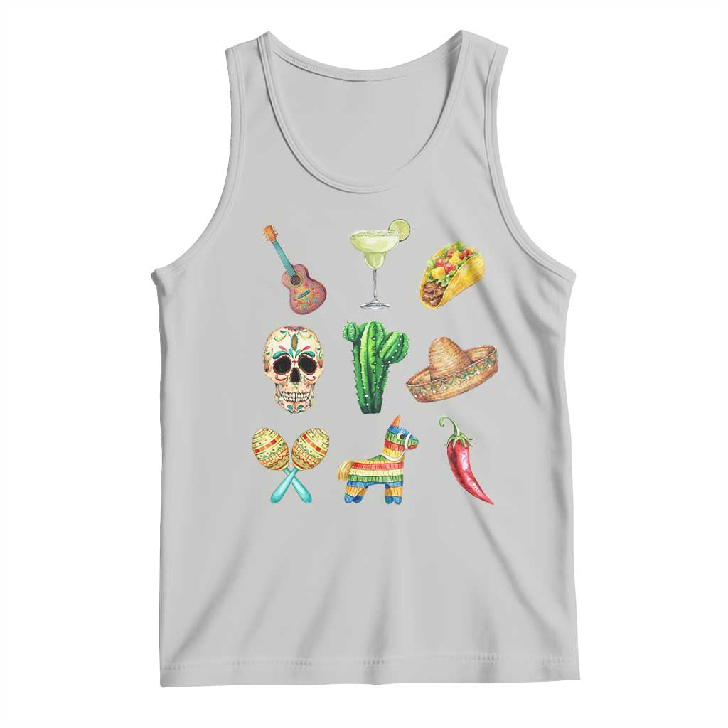 Cinco De Mayo Tank Top Mexican Fiesta Party Celebration TS12 Ash Print Your Wear