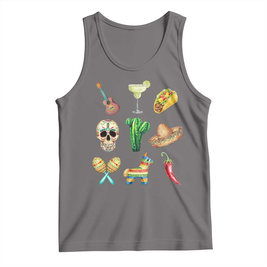 Cinco De Mayo Tank Top Mexican Fiesta Party Celebration TS12 Deep Heather Print Your Wear